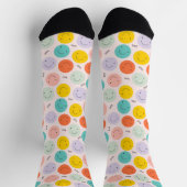 Farbenfrohe, fröhliche Gesichtspflege Socken (Oben)