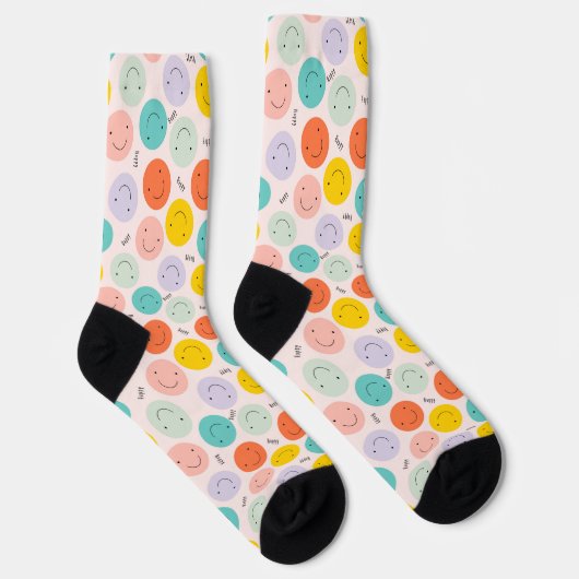 Farbenfrohe, fröhliche Gesichtspflege Socken (Rechts)