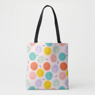 Farbenfrohe, fröhliche Gesichtspflege Tasche