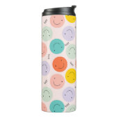 Farbenfrohe, fröhliche Gesichtspflege Thermosbecher (Nach links gedreht)