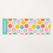 Farbenfrohe, fröhliche Gesichtspflege Yogamatte (Vorderseite (Horizontal))