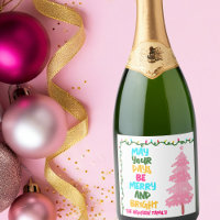 Farbenfrohe Fröhliche Helle Rosa Weihnachtsfeier B