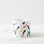 Farbenfrohe, fröhliche, moderne, trendige urbane G Espressotasse (Vorderseite)