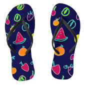 Farbenfrohe Frucht Fantasia Design Badesandalen (Fußbett)