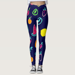 Farbenfrohe Frucht Fantasia Design Leggings