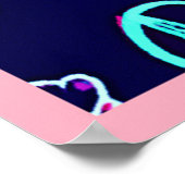 Farbenfrohe Frucht Fantasia Design Poster (Ecke)