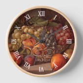 Farbenfrohe Frucht noch immer Lebensfreude Malerei Uhr (Vorderseite)