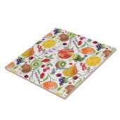 Farbenfrohe Frucht und Kräutermuster Fliese (Seite)