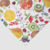 Farbenfrohe Frucht und Kräutermuster Seidenpapier (Ausschnitt)