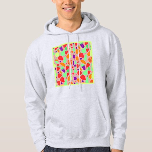 Farbenfrohe fruchtbare Spektralmuster Hoodie (Vorderseite)