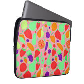 Farbenfrohe fruchtbare Spektralmuster Laptopschutzhülle (Vorne Rechts)