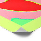 Farbenfrohe fruchtbare Spektralmuster Poster (Ecke)