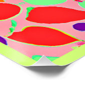 Farbenfrohe fruchtbare Spektralmuster Poster (Ecke)