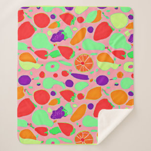 Farbenfrohe fruchtbare Spektralmuster Sherpadecke