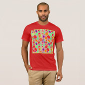 Farbenfrohe fruchtbare Spektralmuster T-Shirt (Vorne ganz)
