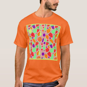 Farbenfrohe fruchtbare Spektralmuster T-Shirt