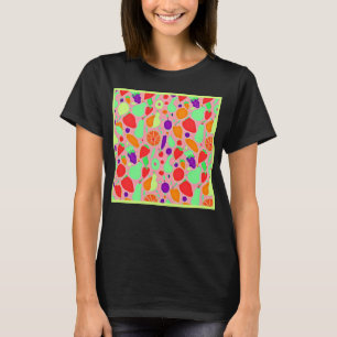 Farbenfrohe fruchtbare Spektralmuster T-Shirt