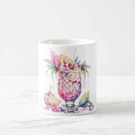 Farbenfrohe Fruchtcocktail-Design: Frohe Weihnacht Kaffeetasse
