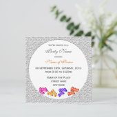 Farbenfrohe Früchte Alle Partys Einladung (Stehend Vorderseite)