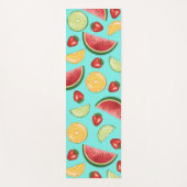 Farbenfrohe Früchte Erdbeere Watermelon Zitrus Bla Yogamatte (Vorderseite)