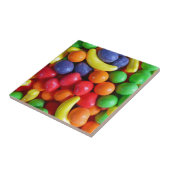 Farbenfrohe Früchte in Form von Süßigkeiten Fliese (Seite)