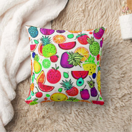 Farbenfrohe Früchte Orchard Artistry Kissen