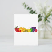 Farbenfrohe Früchte: Postkarte (Stehend Vorderseite)