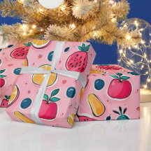 Farbenfrohe Früchte Rosa Dekoration