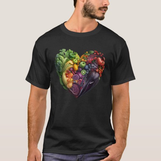 Farbenfrohe Früchte und Veggie Der Garten des gesu T-Shirt (Vorderseite)