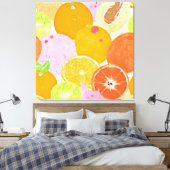 Farbenfrohe Fruchtexplosion Leinwanddruck (Insitu (Schlafzimmer))