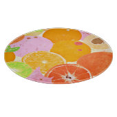 Farbenfrohe Fruchtexplosion Schneidebrett (Ecke)