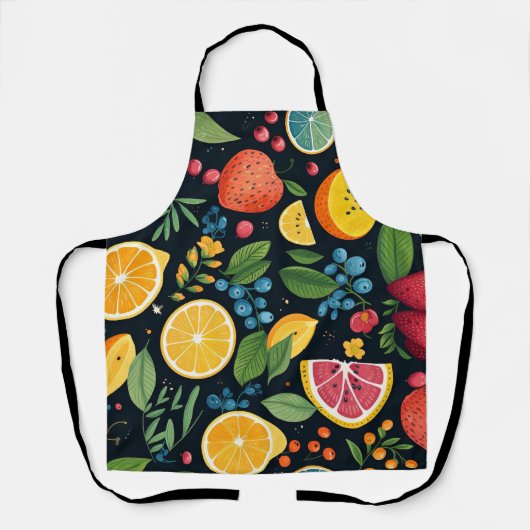 Farbenfrohe Fruchtmuster Schürze (Vorderseite)
