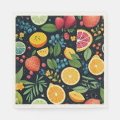 Farbenfrohe Fruchtmuster Serviette (Vorderseite)