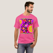 Farbenfrohe Fruchtmuster T-Shirt (Vorne ganz)