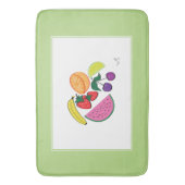 Farbenfrohe Fruchtsommer Muster, Cool Badematte (Vorderseite Vertikal)