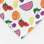 Farbenfrohe Fruchtsommer Muster, Cool Fleecedecke (Ecke)