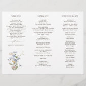 Farbenfrohe Frühjahrs-Wildblume-Wiesen-Hochzeitspr (Rückseite)