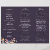 Farbenfrohe Frühjahrs-Wildblume-Wiesen-Hochzeitspr (Rückseite)