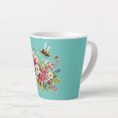 Farbenfrohe, Frühlings-/Blütenbiene Milchtasse (Rechte Ecke)