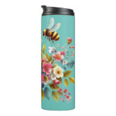 Farbenfrohe, Frühlings-/Blütenbiene Thermosbecher (Nach rechts gedreht)