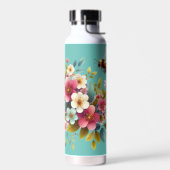 Farbenfrohe, Frühlings-/Blütenbiene Trinkflasche (Links)