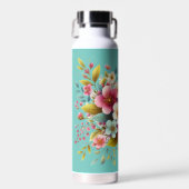 Farbenfrohe, Frühlings-/Blütenbiene Trinkflasche (Vorne)