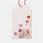 Farbenfrohe Frühlingsblumen Arch Danke Geschenkanhänger (Rückseite)