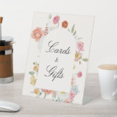 Farbenfrohe Frühlingsblumen Arkadenkarte & Geschen Sockelschild (In SItu)