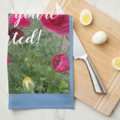 Farbenfrohe Frühlingsblumen Blumen Geschenk Handtu Geschirrtuch (Viertel Falte)