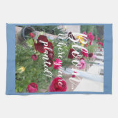 Farbenfrohe Frühlingsblumen Blumen Geschenk Handtu Geschirrtuch (Horizontal)