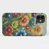 Farbenfrohe Frühlingsblumen Case-Mate iPhone Hülle (Rückseite (Horizontal))