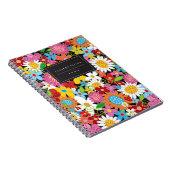 Farbenfrohe Frühlingsblumen Garden Custom Notebook Notizblock (Rechte Seite)