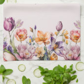 Farbenfrohe Frühlingsblumen Küchentücher (Gefaltet)