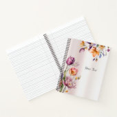 Farbenfrohe Frühlingsblumen-Notebook Notizblock (Innenseite)